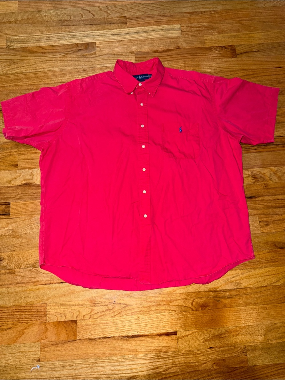 Ralph Lauren Blue Label Bright Red Button up Shirt